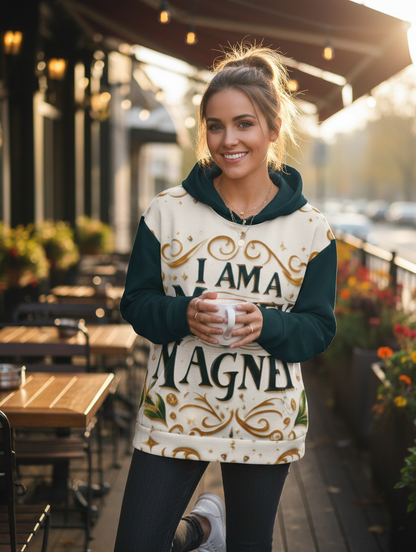 I Am Money Magnet Women's Hoodie - Abundance & Manifestation Energy | I Love Me Vibe