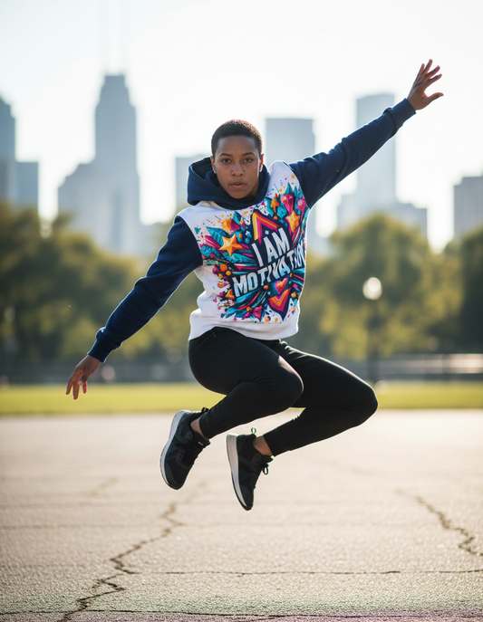 I Am Motivation Hoodie - High-Vibe Affirmation Women's Hoodie | I Love Me Vibe