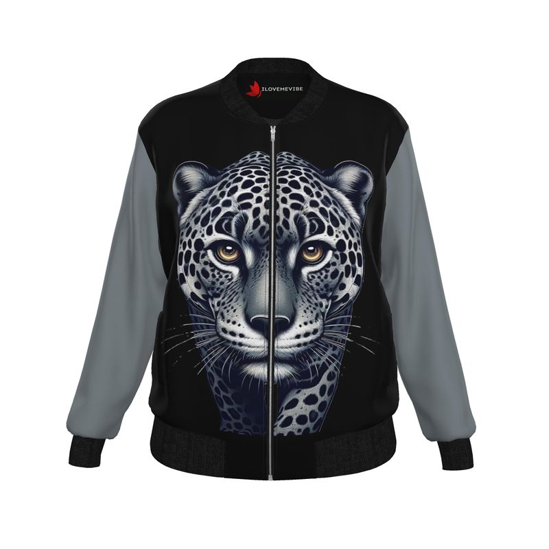 Walking Leopard Women’s Bomber Jacket – Bold Confidence Fashion | I Love Me Vibe - I love me vibe