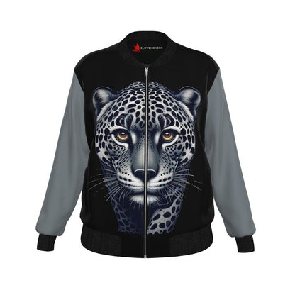 Walking Leopard Women’s Bomber Jacket – Bold Confidence Fashion | I Love Me Vibe - I love me vibe