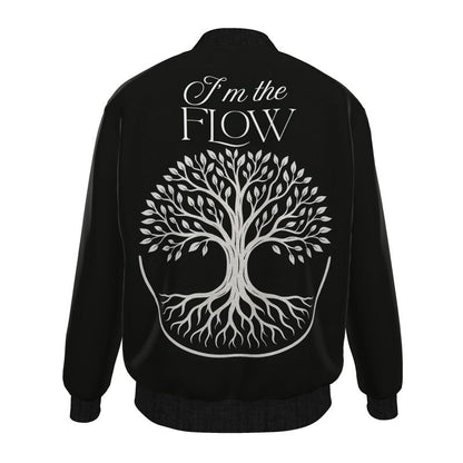I’m The Flow Men’s Bomber Jacket – Empowering Affirmation Wear | I Love Me Vibe - I love me vibe
