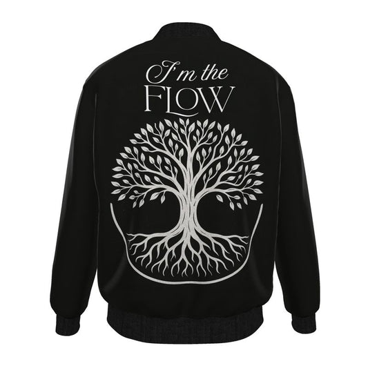 I’m The Flow Men’s Bomber Jacket – Empowering Affirmation Wear | I Love Me Vibe - I love me vibe