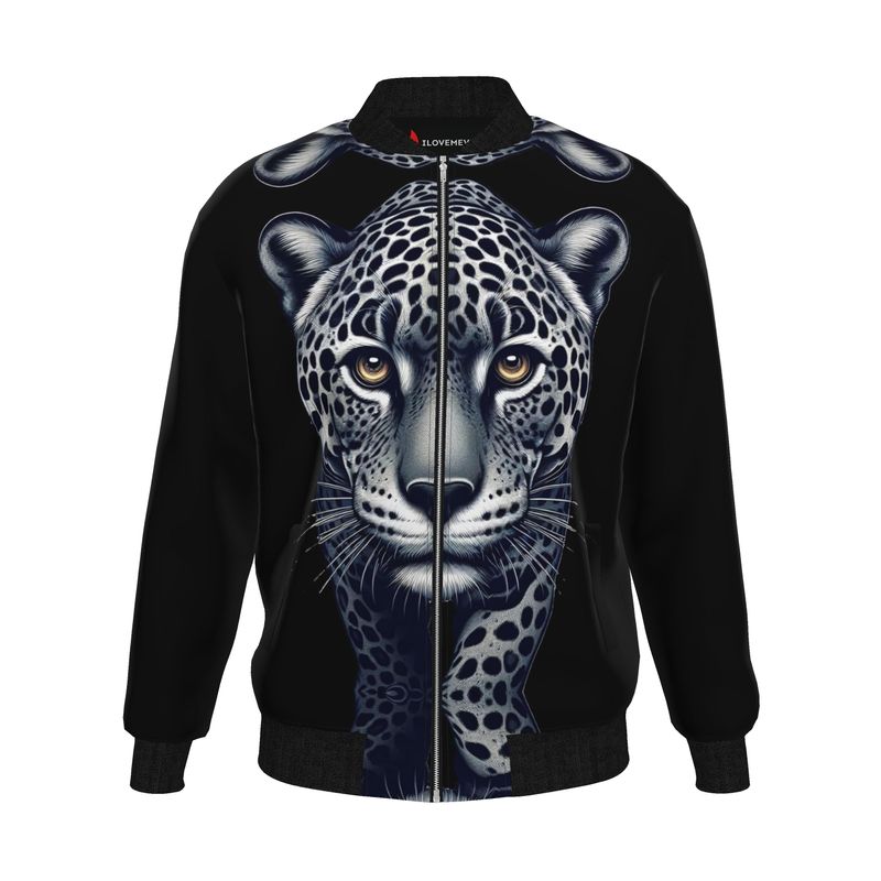 Walking Leopard Men’s Bomber Jacket - Bold Confidence Style | I Love Me Vibe - I love me vibe