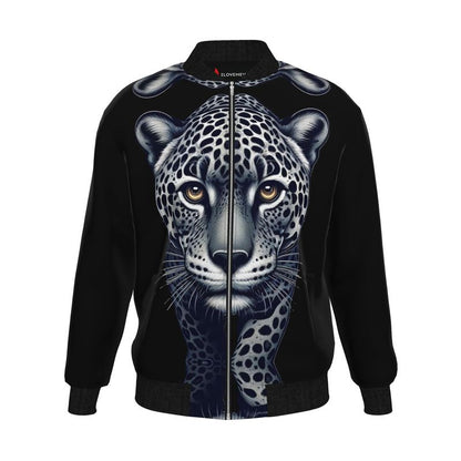 Walking Leopard Men’s Bomber Jacket - Bold Confidence Style | I Love Me Vibe - I love me vibe