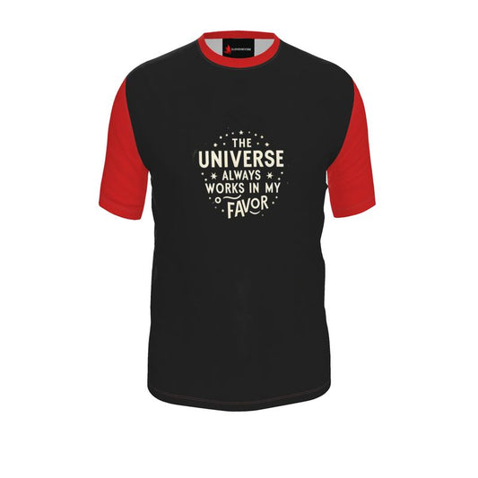 The Universe Always Works in My Favour Men’s T-Shirt – Motivational Tee | I Love Me Vibe - I love me vibe