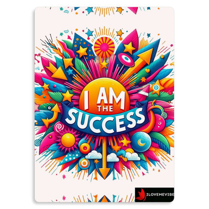 I Am the Success Metal Print – Achievement & Confidence Daily Affirmation Wall Art | I Love Me Vibe - I love me vibe
