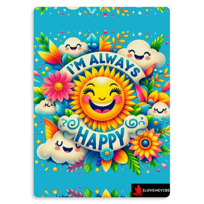 I’m Always Happy Metal Print – Positivity & Joy Affirmation Decor | I Love Me Vibe - I love me vibe