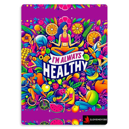 I’m Always Healthy Metal Print – Health & Wellness Affirmation Decor | I Love Me Vibe - I love me vibe