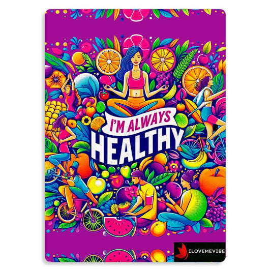 I’m Always Healthy Metal Print – Health & Wellness Affirmation Decor | I Love Me Vibe - I love me vibe