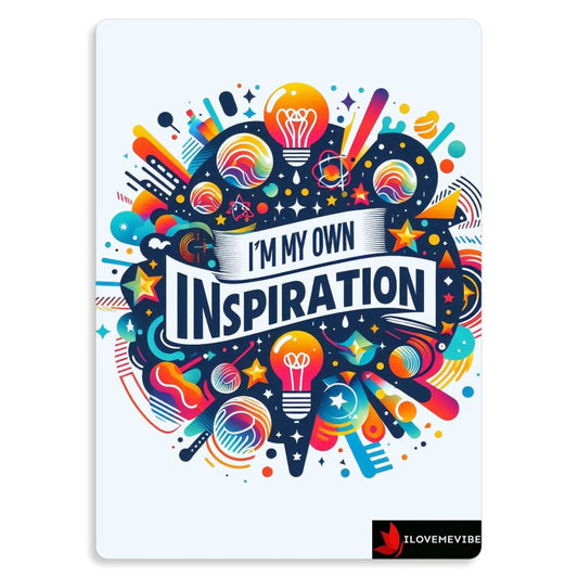 I'm My Own Inspiration Metal Print – Self-Empowerment Daily Affirmation Wall Art | I Love Me Vibe - I love me vibe