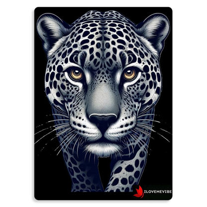 Walking Leopard Metal Print – Strength & Confidence Symbolic Affirmation Wall Art | I Love Me Vibe - I love me vibe