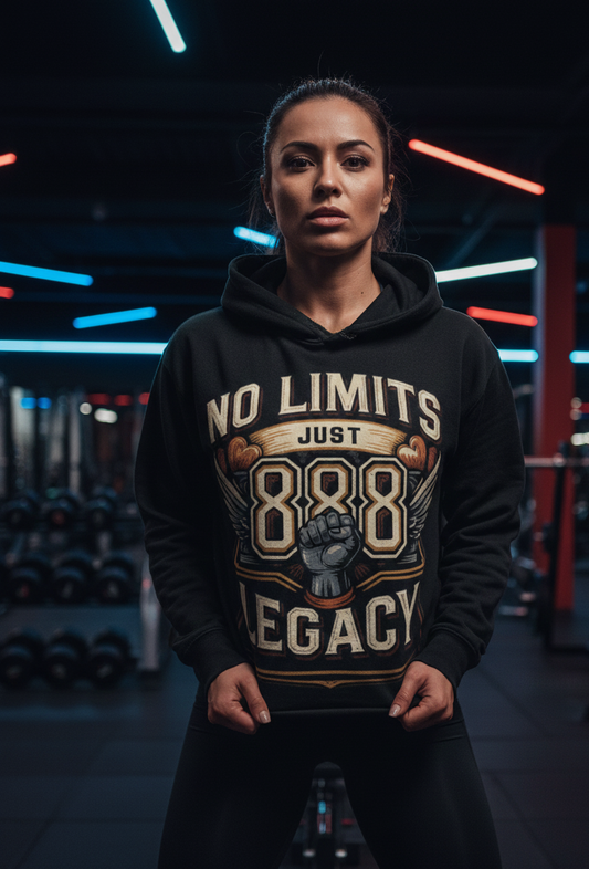No Limits Just Legacy 888 Women's Hoodie – Angelic Number Affirmation Hoodie | I Love Me Vibe