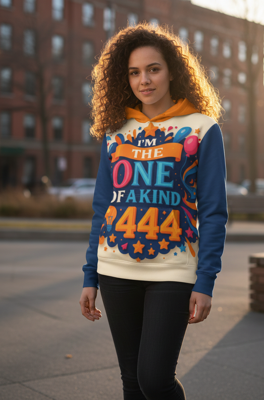 I’m the One of a Kind 444 Women's Hoodie – Angel Number Manifestation Hoodie | I Love Me Vibe
