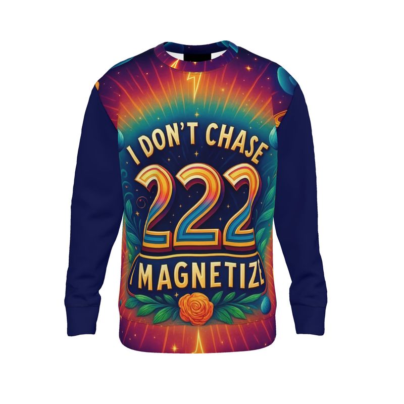 I Don’t Chase I Magnetize 222 Sweatshirt – Angel Number Manifestation | I Love Me Vibe - I love me vibe