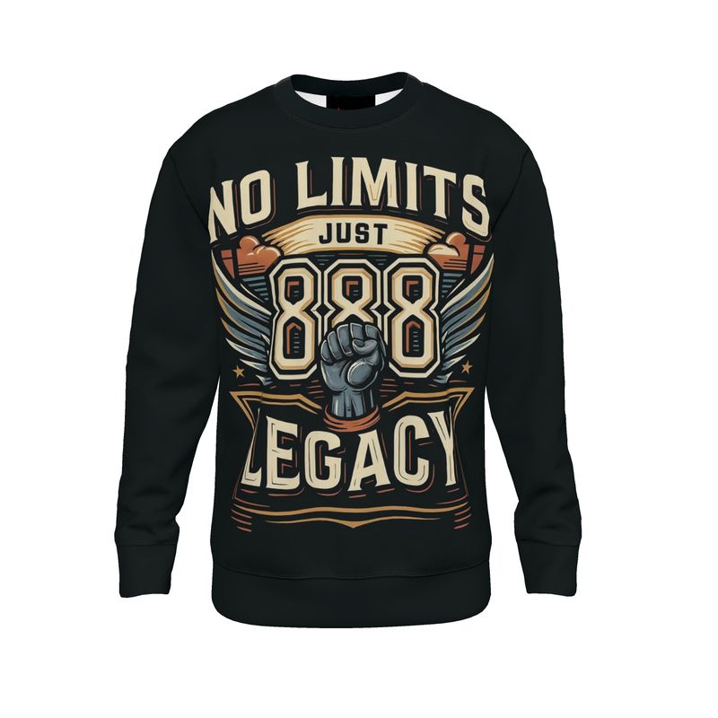 No Limits, Just Legacy 888 Unisex Sweatshirt – Manifest Abundance & Success with Angel Number 888 | I Love Me Vibe - I love me vibe