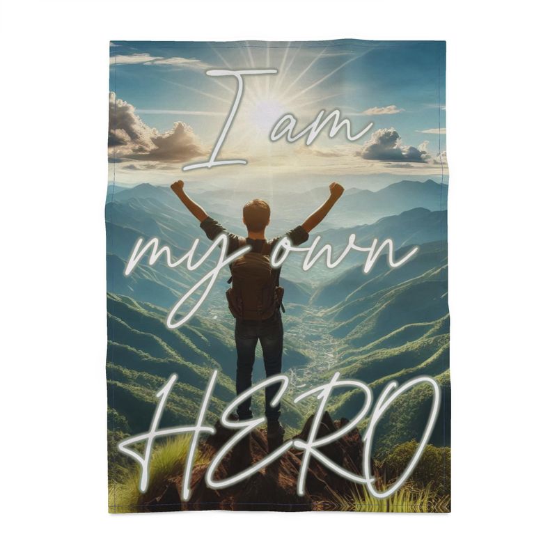 I Am My Own Hero Tea Towel - Empowerment Affirmation Decor | I Love Me Vibe - I love me vibe