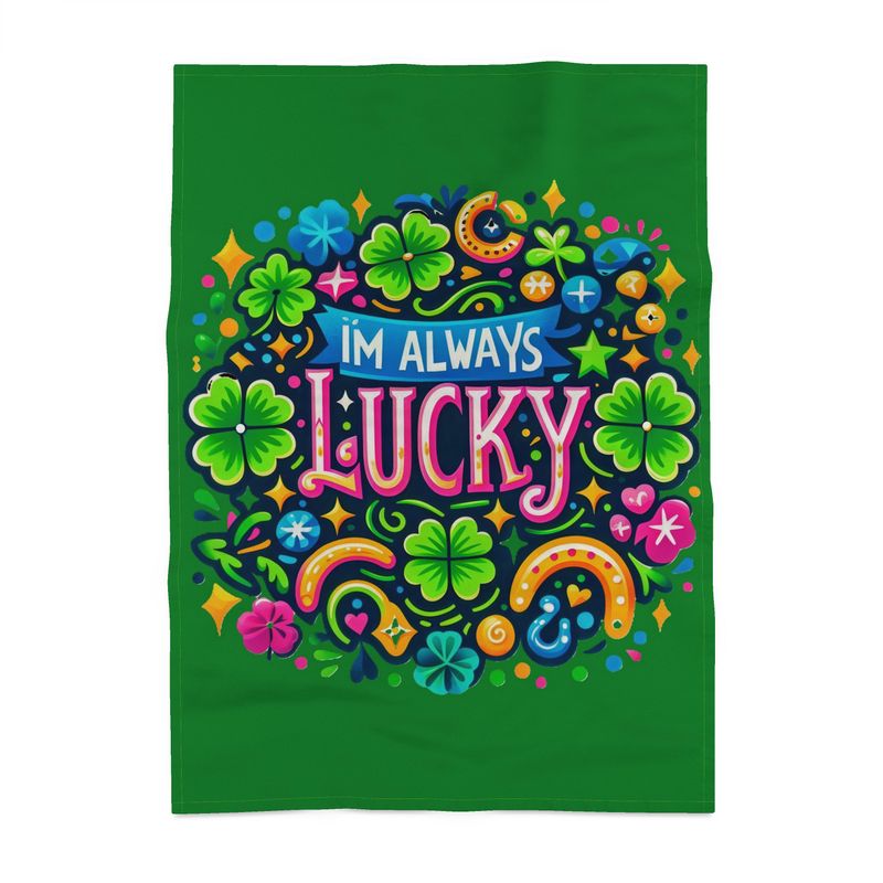 I’m Always Lucky Tea Towel - Good Fortune Affirmation Decor | I Love Me Vibe - I love me vibe