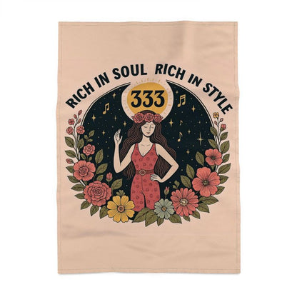 Rich in Soul, Rich in Style 333 Tea Towel - Spiritual Home Décor | I Love Me Vibe - I love me vibe