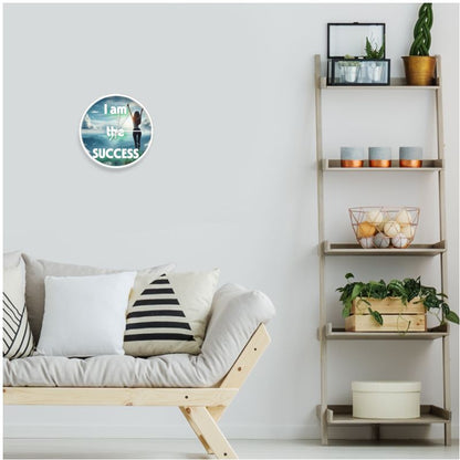 I Am The Success Wall Clock – Abundance & Achievement Affirmation Decor | I Love Me Vibe - I love me vibe