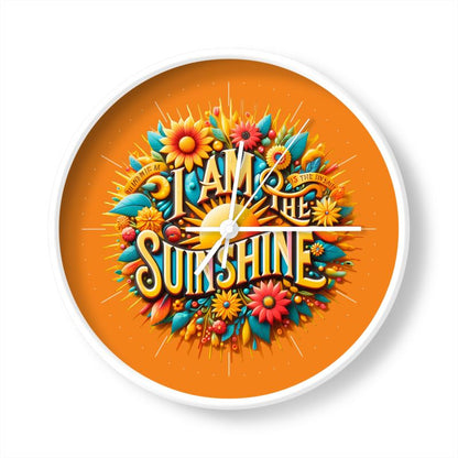 I Am the Sunshine Wall Clock – Positive Affirmation Uplifting Decor | I Love Me Vibe - I love me vibe
