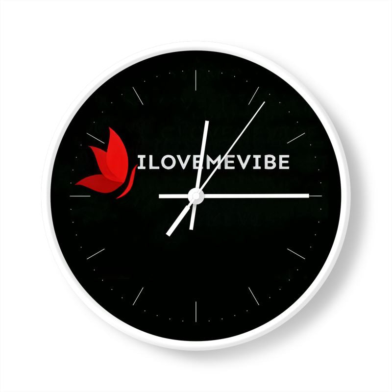 I Love Me Vibe Wall Clock –  Self-Love Affirmation Clock & High Vibration Home Décor | Special Edition - I love me vibe