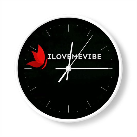 I Love Me Vibe Wall Clock –  Self-Love Affirmation Clock & High Vibration Home Décor | Special Edition - I love me vibe