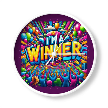 I’m a Winner Wall Clock - Success Affirmation Wall Clock | I Love Me Vibe - I love me vibe