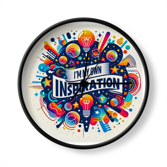 I’m My Own Inspiration Wall Clock – Self-Empowerment Affirmation Decor | I Love Me Vibe - I love me vibe