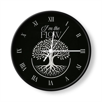 I’m the Flow Wall Clock – Ease & Alignment Affirmation Home Decor | I Love Me Vibe - I love me vibe