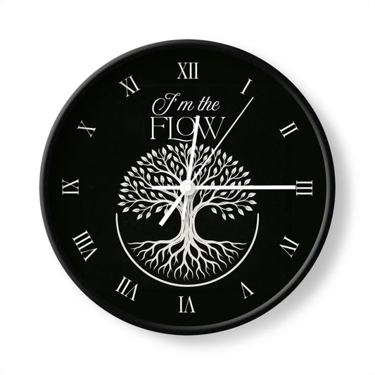 I’m the Flow Wall Clock – Ease & Alignment Affirmation Home Decor | I Love Me Vibe - I love me vibe