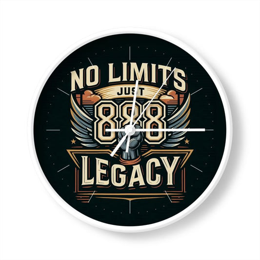 No Limits Just Legacy 888 Wall Clock – Angel Number Abundance Decor | I Love Me Vibe - I love me vibe