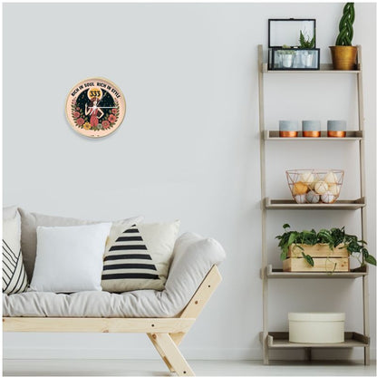 Rich in Soul, Rich in Style 333 Wall Clock – Confidence & Alignment Affirmation | I Love Me Vibe - I love me vibe