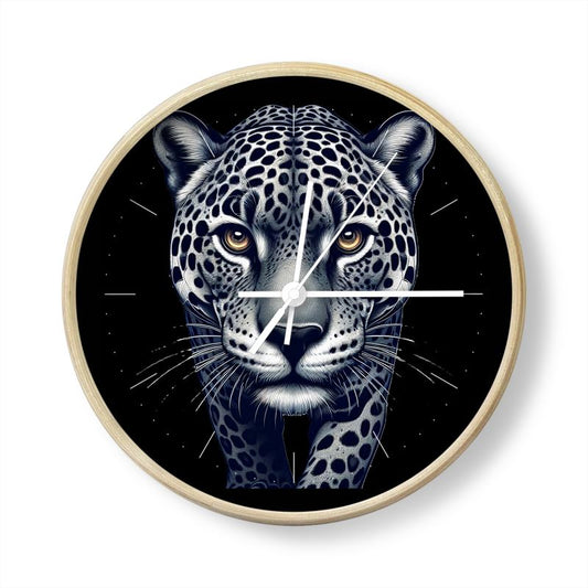Walking Leopard Wall Clock – Strength & Confidence Affirmation Decor | I Love Me Vibe - I love me vibe