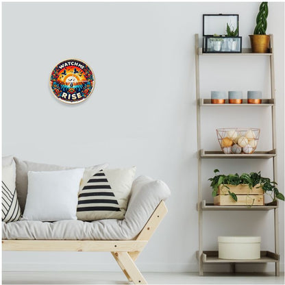 Watch Me Rise Wall Clock – Empowerment & Success Affirmation Decor | I Love Me Vibe - I love me vibe