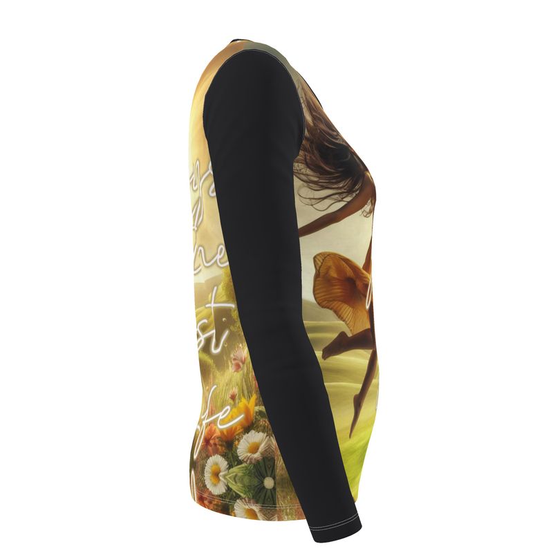 I Always Get the Best in Life – Women’s Long Sleeve Shirt  – Positive Affirmation Apparel | I Love Me Vibe - I love me vibe