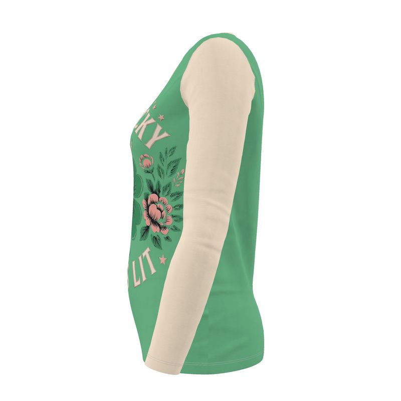 I’m Always Lucky Women’s Long Sleeve Shirt - Lucky Girl Syndrome Affirmation Top | I Love Me Vibe - I love me vibe