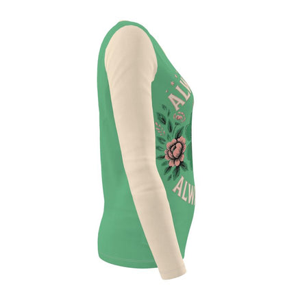 I’m Always Lucky Women’s Long Sleeve Shirt - Lucky Girl Syndrome Affirmation Top | I Love Me Vibe - I love me vibe