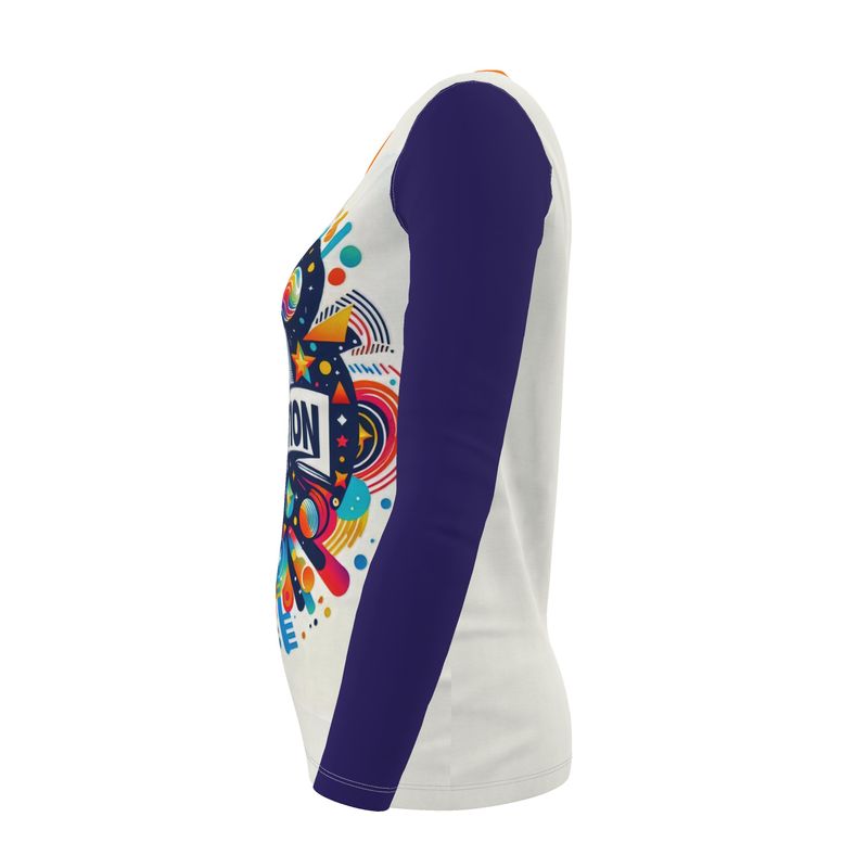 Women's long sleeve shirt by I Love Me Vibe featuring "I'm My Own Inspiration" slogan, made of recycled poly jersey.
