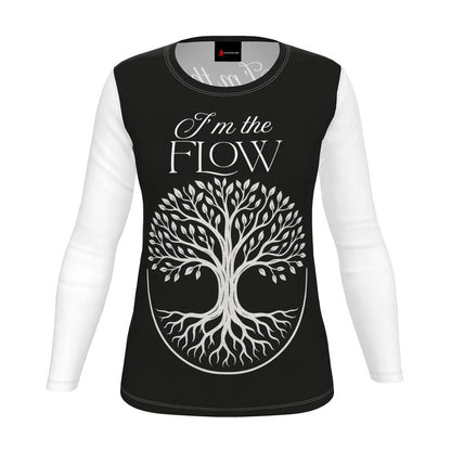I’m the Flow – Long Sleeve Shirt - Tree of Life Edition for Women & Spiritual Flow Affirmation | I Love Me Vibe - I love me vibe