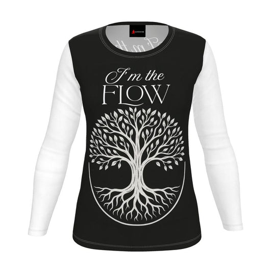 I’m the Flow – Long Sleeve Shirt - Tree of Life Edition for Women & Spiritual Flow Affirmation | I Love Me Vibe - I love me vibe