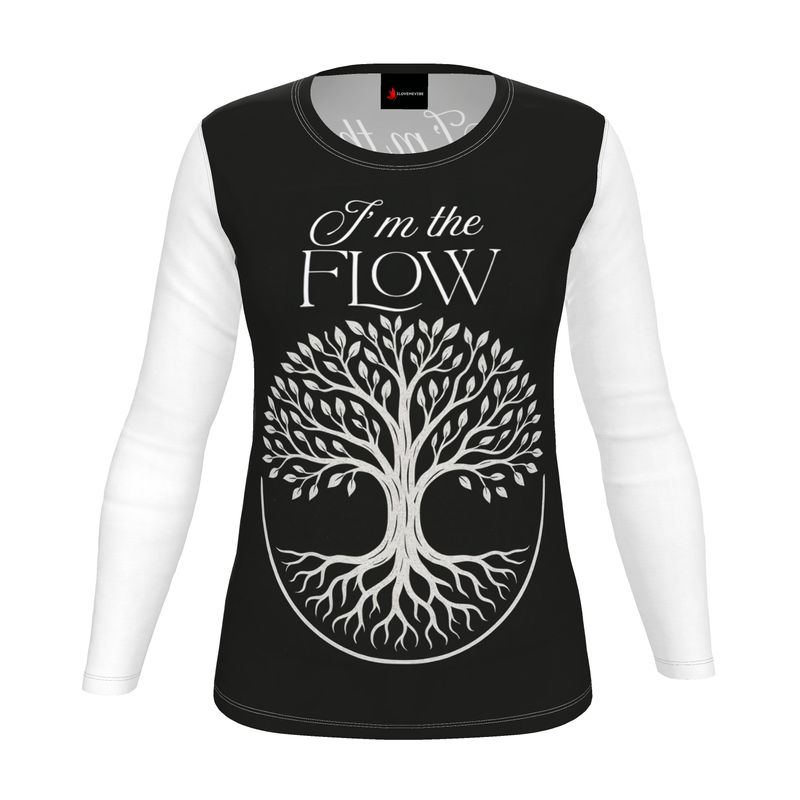 I’m the Flow – Long Sleeve Shirt - Tree of Life Edition for Women & Spiritual Flow Affirmation | I Love Me Vibe - I love me vibe