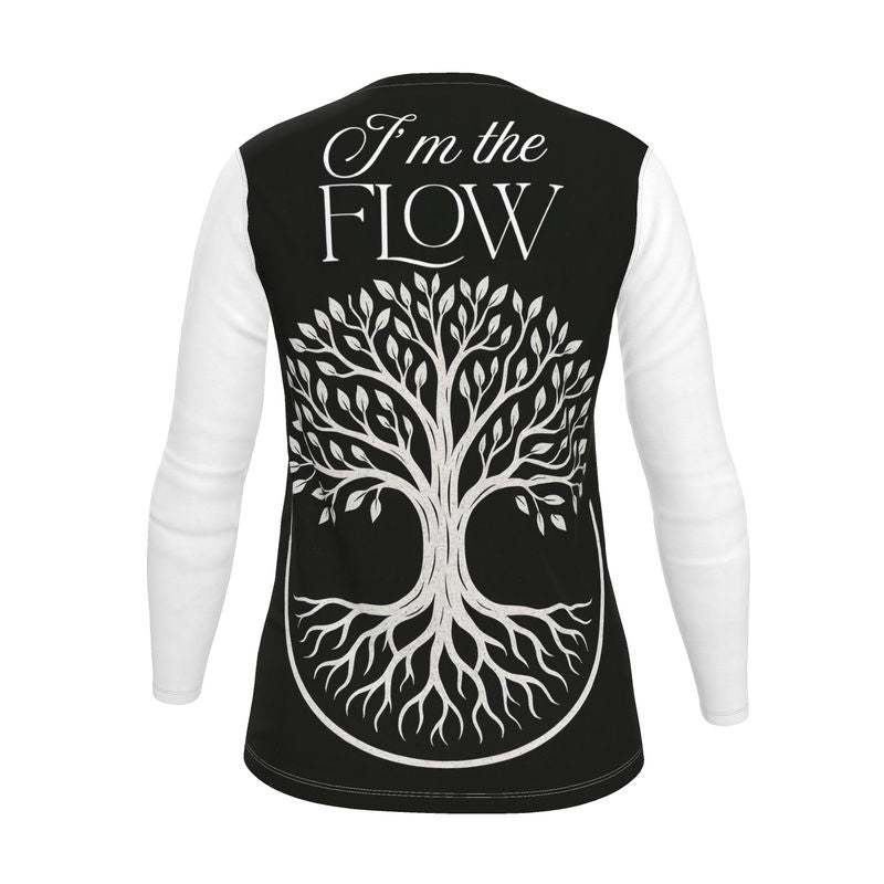 I’m the Flow – Long Sleeve Shirt - Tree of Life Edition for Women & Spiritual Flow Affirmation | I Love Me Vibe - I love me vibe