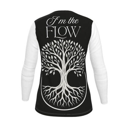 I’m the Flow – Long Sleeve Shirt - Tree of Life Edition for Women & Spiritual Flow Affirmation | I Love Me Vibe - I love me vibe