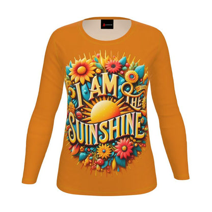 I Am the Sunshine Long Sleeve Women’s Shirt - Positive Energy Affirmation Top | I Love Me Vibe - I love me vibe