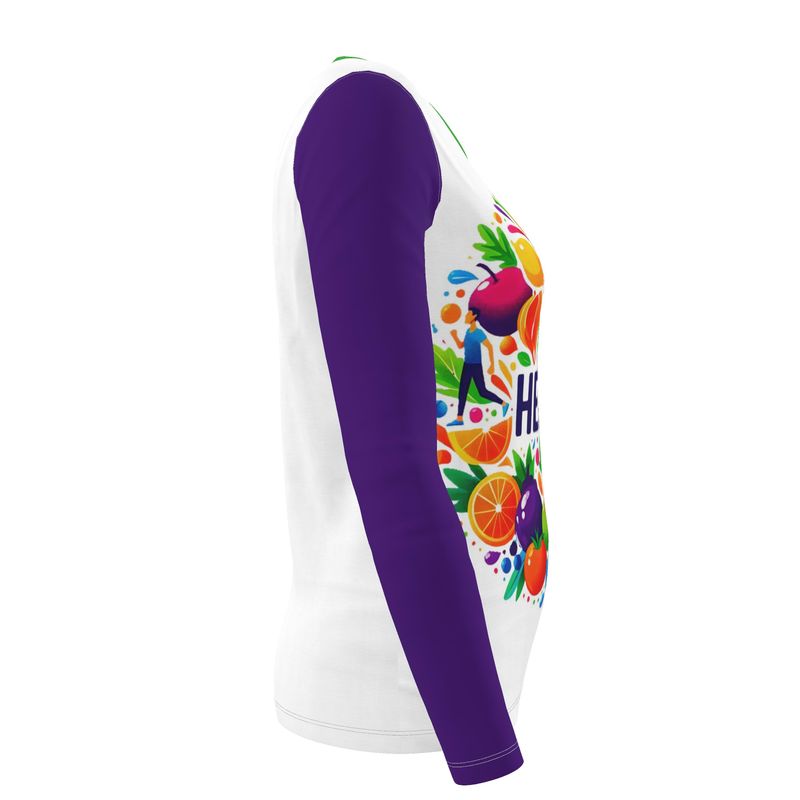 I’m Always Healthy Long Sleeve Woman Shirt - Wellness Affirmation Apparel | I Love Me Vibe - I love me vibe