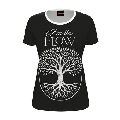 I’m the Flow Women’s T-Shirt – Alignment & Ease Affirmation Tee | I Love Me Vibe - I love me vibe