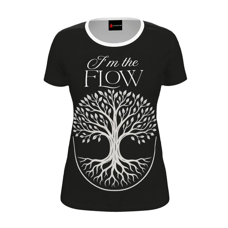 I’m the Flow Women’s T-Shirt – Alignment & Ease Affirmation Tee | I Love Me Vibe - I love me vibe