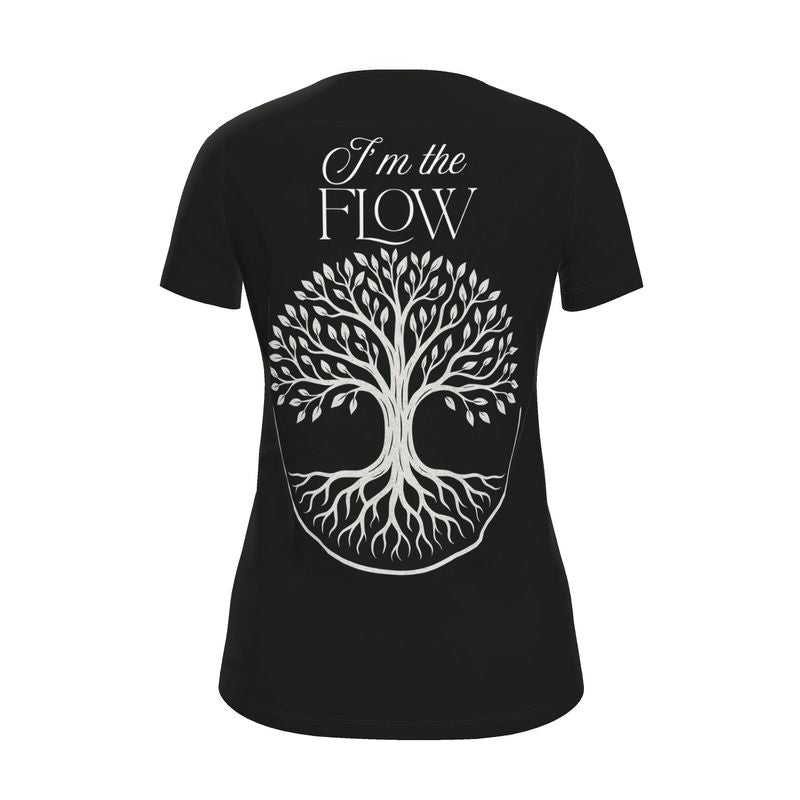I’m the Flow Women’s T-Shirt – Alignment & Ease Affirmation Tee | I Love Me Vibe - I love me vibe