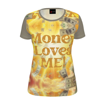 Money Loves Me Women’s Affirmation T-Shirt | I Love Me Vibe - I love me vibe