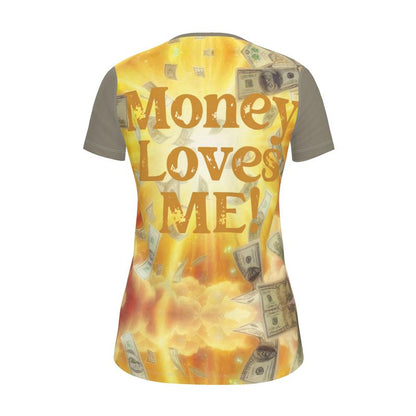 Money Loves Me Women’s Affirmation T-Shirt | I Love Me Vibe - I love me vibe